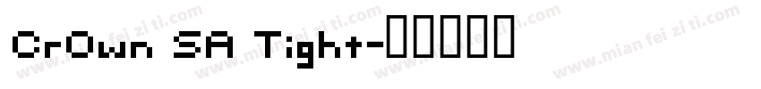Crown SA Tight字体转换